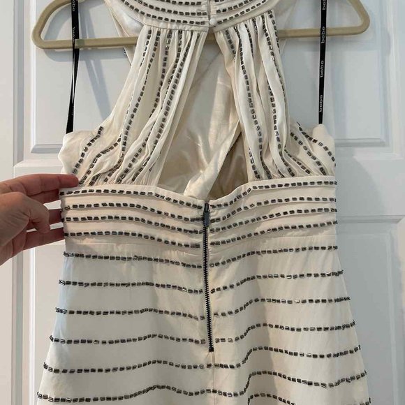 bebe Sleeveless Beaded Wrap Top - Picture 2 of 12